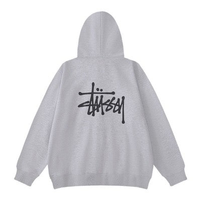 check description size M-XXL STUSSY Long Sleeve Sweat Zip Hoodie Unisex 1950