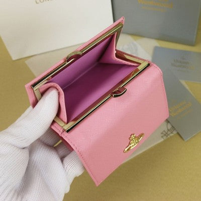 check description 5colors Vivienne Westwood Leather Multi-Card Pocket Wallet NEW