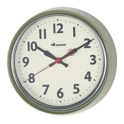 Dulton Retro Wall Clock Sage Green S426-207SGN Battery Operated Sweep Function