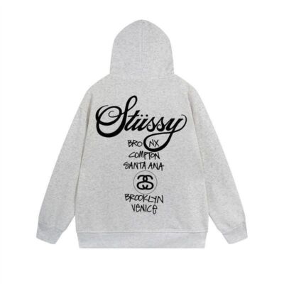 check description size S-XL STUSSY Hoodie Thin Long Sleeve Outerwear Zip Hoodie