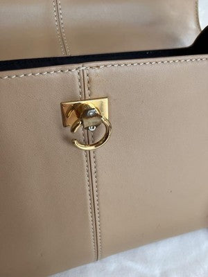 CAFUNÉ leather shoulder bag Stance Bag large with metal fittingssp brown