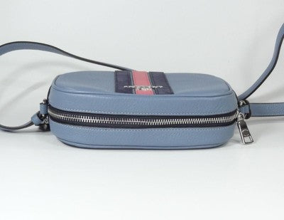 COACH  SVUOI mini jamie camera bag varsity stripe Silver/Indigo Multi CB868