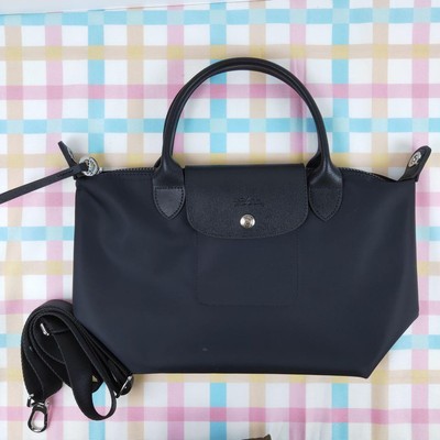 Longchamp Le Pliage S  Tote Bag Handbag collapsible Outlet all black NEW