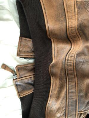 AVIREX Type G-1 Vintage S size men's leather jacket brown