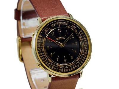 SEIKO Metronome Watch Standard Line SMW001A quartz Water resistant Brown