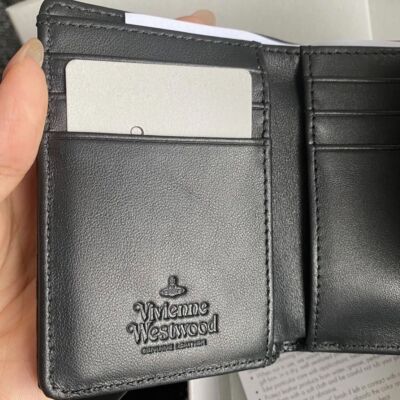 Vivienne Westwood Crocodile Pattern Multi-Card Pocket Wallet Black
