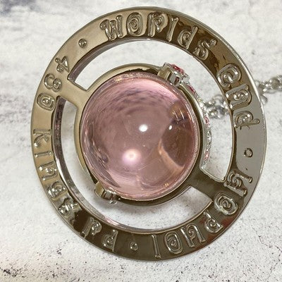 Vivienne Westwood Medium Orb Necklace Pink x Silver Top 6.5 x 6cm C:80cm
