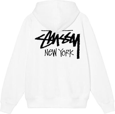 check description size S-XL Stussy Sweatshirt Hoodie Logo New York Print Hoodie