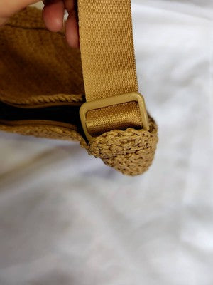 Uniqlo Round Mini Crochet Bag NATURAL / Beige NEW 468659 JAPAN JP sp