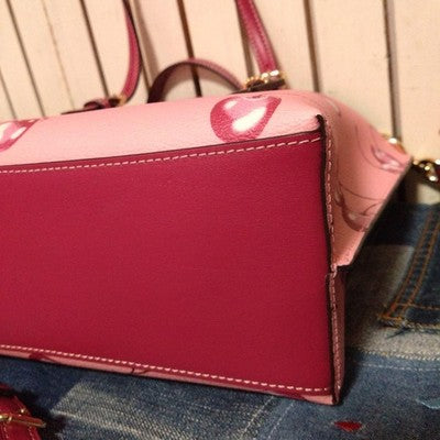 Coach Mollie Tote 25 With Cherry Print CR293  New Pink