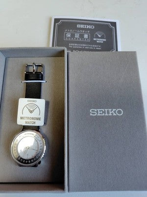 SEIKO Metronome Watch SMW001B Casual Line With Box From Japan Black