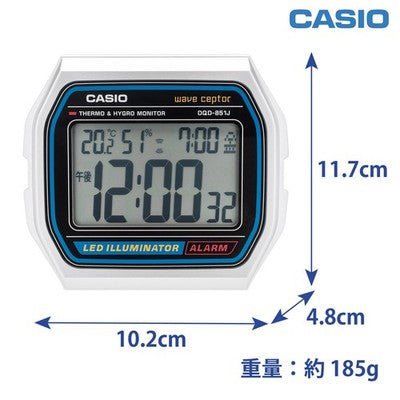 NEW CASIO WAVE CEPTOR A158WA electric wave alarm clock DQD-851J-8JF Japan