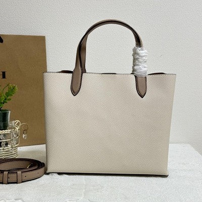 Coach Willow Tote 24 Colorblock C8561 B4CAH Brass/Chalk Multi