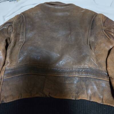 used size 40 AVIREX  Type G-2 Men's Flight jacket 80's rider's jacket brown