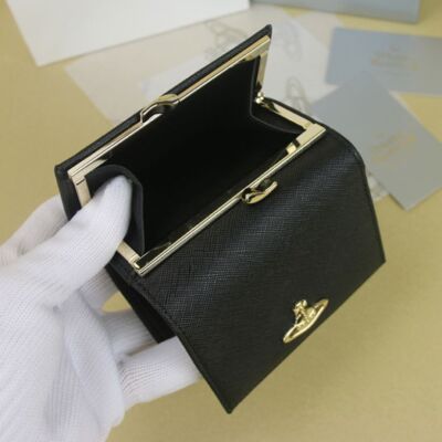 see description Multicolor Vivienne Westwood tri-fold wallet Card Pocket Leather