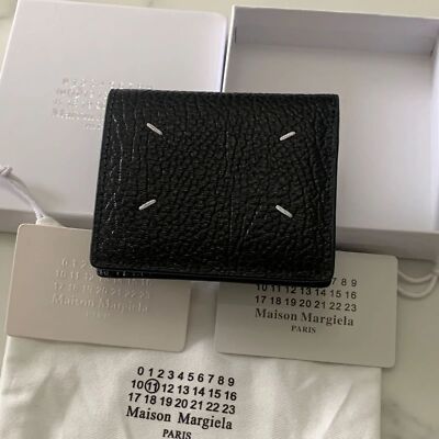 Margiela Maison Margiela Bi-fold Wallet compact wallet Accessories Outlet Black