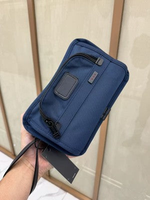 see description 2colors TUMI Clutch Bag Blue 22104DHr Bag Black Blue outlet cp