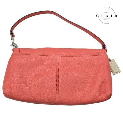 COACH One-shoulder bag Accessory Pouch Handbag Parka Large Pink Canvas