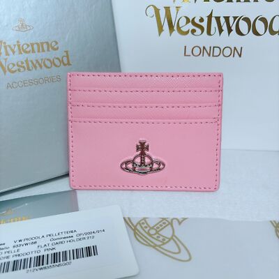 Vivienne Westwood Card Case 933VW168 Wallet Embossed Card Holder PINK