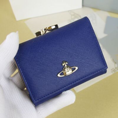 see description Multicolor Vivienne Westwood tri-fold wallet Card Pocket Leather