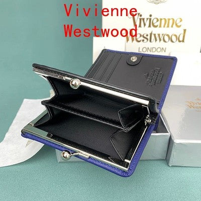 Vivienne Westwood Bi-fold Wallet Clasp Wallet Tri-fold 43V631 Blue