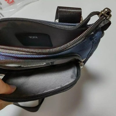 tumi Alpha 3 Shoulder  Bag outlet Tumi Pocket Bag Small 2203110 Navy Blue Beige