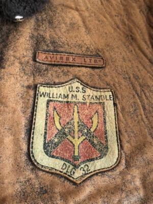 AVIREX Type G-1 Vintage S size men's leather jacket brown