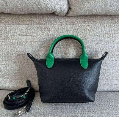 Longchamp Le Plague XS size Tote Bag Hand bag Shoulder bag Green Leather