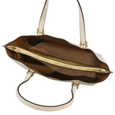 COACH Mollie Tote 25 Shoulder Bag C4084 Chalk True Red Outlet New