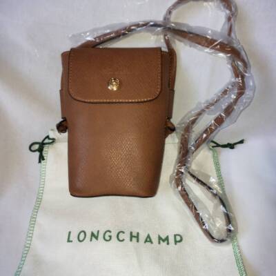 Longchamp Epurée Crossbody Bags Shoulder Bags Smartphone cases Brown Leather