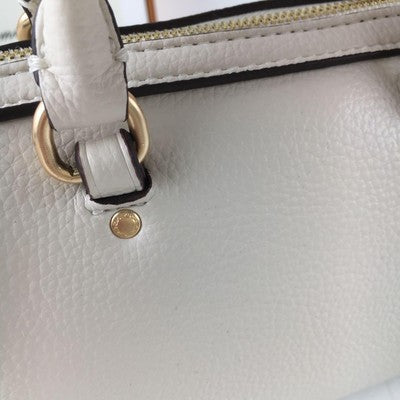 COACH MINI Rowan Satchel Dancing Kitten Cat Print Crossbody Bag Chalk New CD445