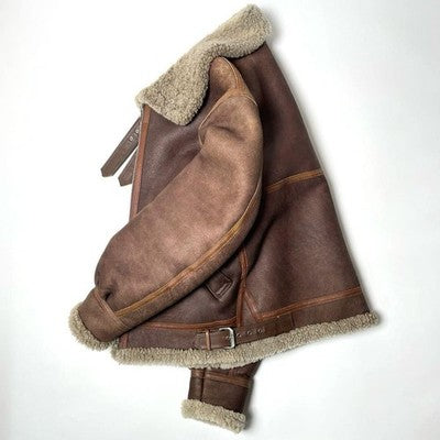 AVIREX Mouton Jacket Mouton flight jacket B-3 Brown Size 40 Boa Bomber