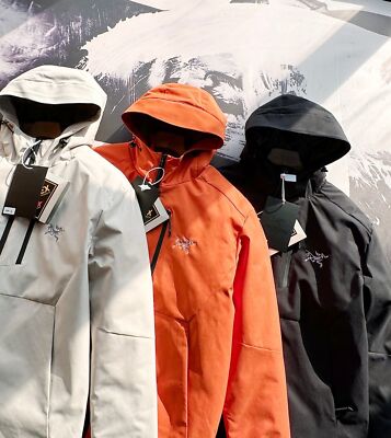 check description size M-3XL ARCTERYX Outdoor Sports Warm Hooded Down Jacket