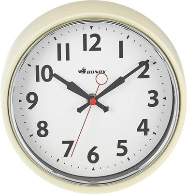 Dulton Wall Clock Ivory S426-207IV Steel glass Dry cell battery Sweep movement