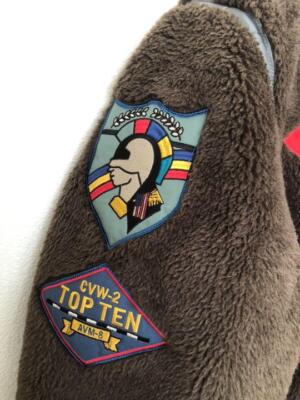AVIREX Retro Boa B-3 Top Gun Jacket XL Polyester Black 783-2952004