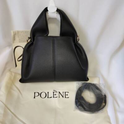 POLENE 2 Way Bag Black bag/shoulder bag for women Black mini bag