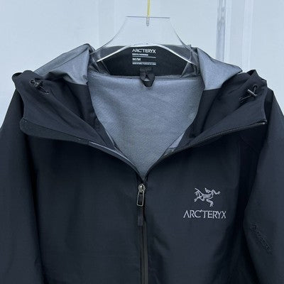 see description sizeS-3XL Arcteryx Water Windproof Zip Front Jacket Black