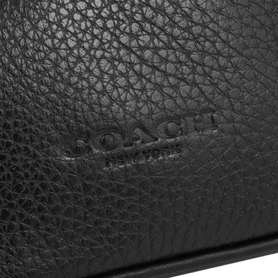 COACH Mini Shoulder Bag Aiden Crossbody Black OUTLET PEBBLED LEATHER