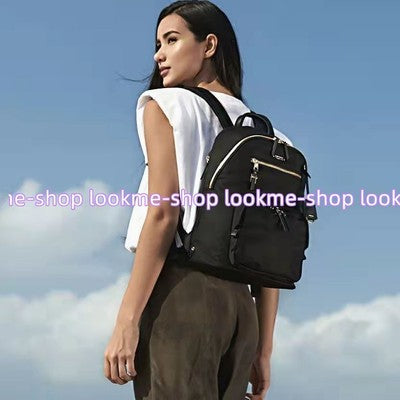 tumi Voyageur Carson women Backpack Black/Gold travel