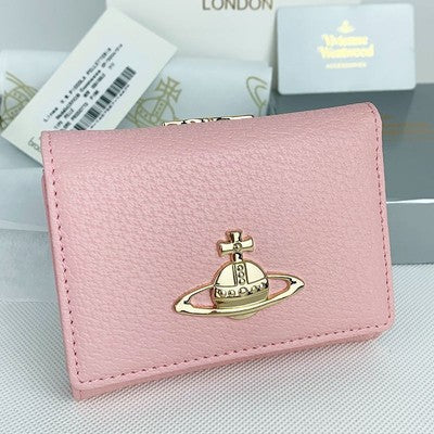 see description 4colors Vivienne Westwood Tri-fold Wallet, Clasp Wallet 13VV138