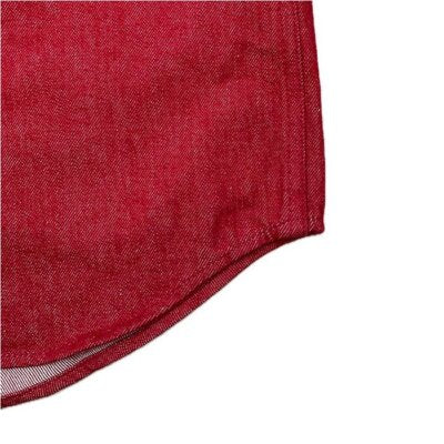 check description IRON HEART IHSH-396/13oz Color Denim Western Shirt biker Red
