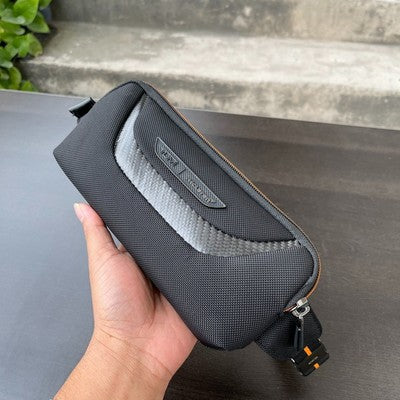 Tumi Mclaren Brox Shoulder Bag Sling Body Bag Black Orange