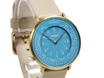 SEIKO Metronome Watch Standard Line SMW005A quartz Water resistant Turquoise