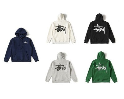 see description size S-XL Stussy Logo Pullover Hooded Sweatshirt Unisex
