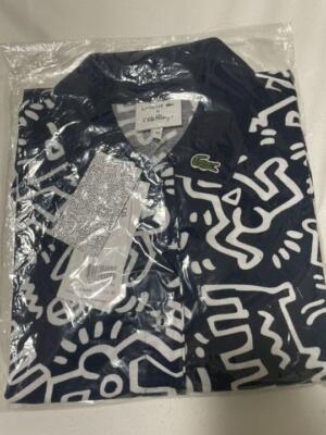 SIZE L Lacoste Keith Haring Pop Art Pattern Polo Shirt