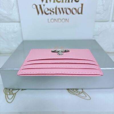 Vivienne Westwood Card Case 933VW168 Wallet Embossed Card Holder PINK