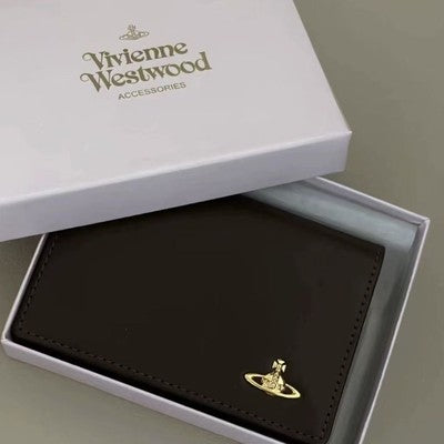 Vivienne Westwood  small wallet Folding Wallet Multi-Card Pocket Brown