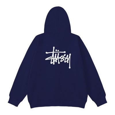 check description size M-XXL STUSSY Long Sleeve Sweat Zip Hoodie Unisex 1950