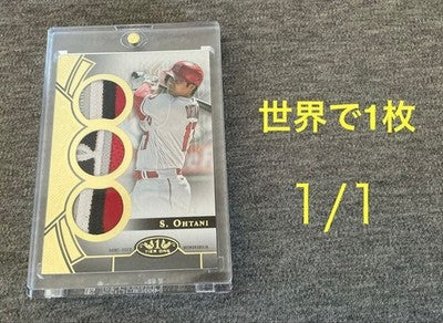 Shohei Ohtani 1/1 Triple Relic Card Topps Tier One Game Used Patch Dodgers