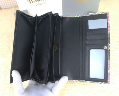 Vivienne Westwood Bi-fold Wallet Check Pattern Long Wallet 64VV493